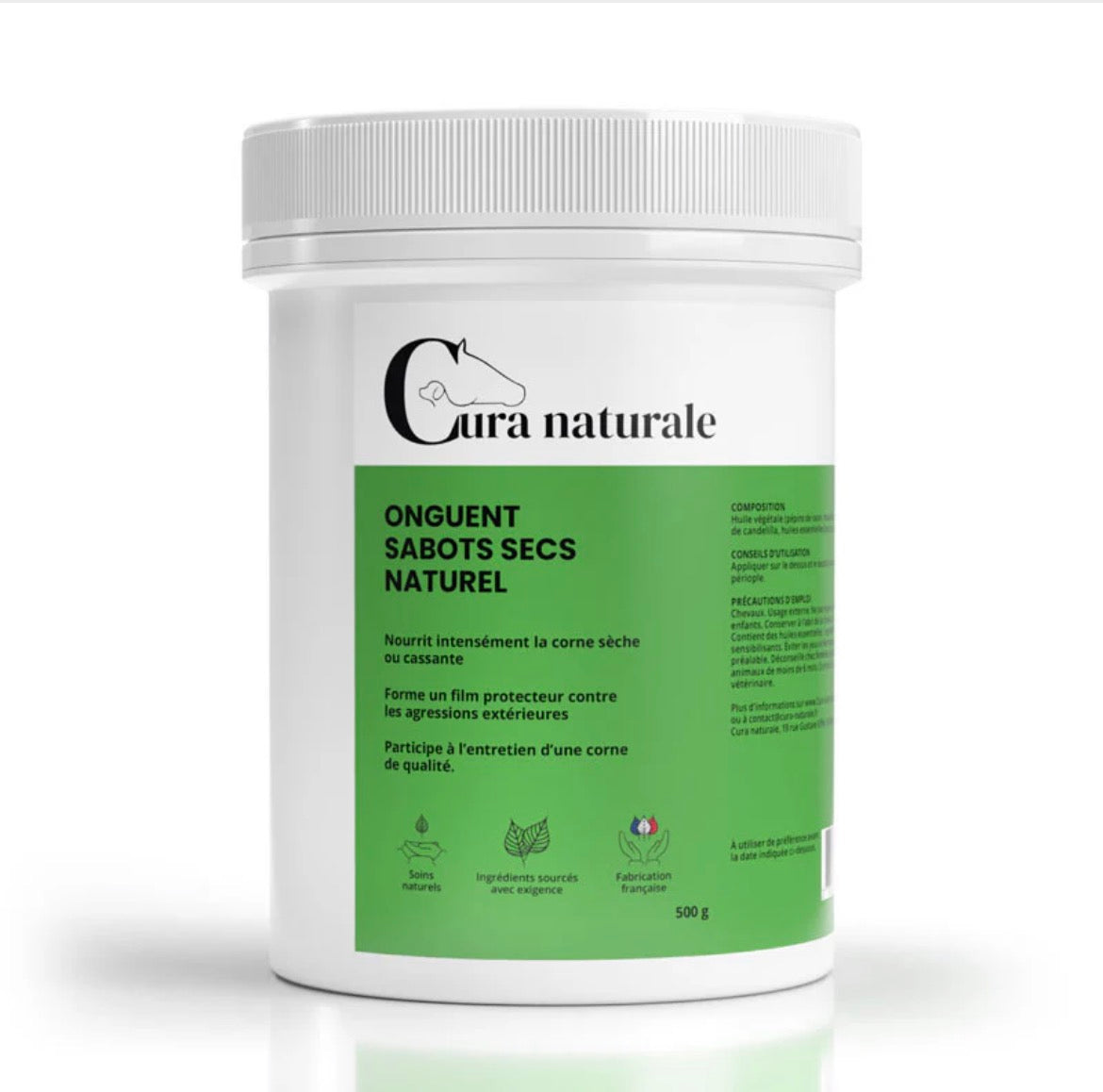 Onguent sabots secs - cheval - 500g- coloris naturel
